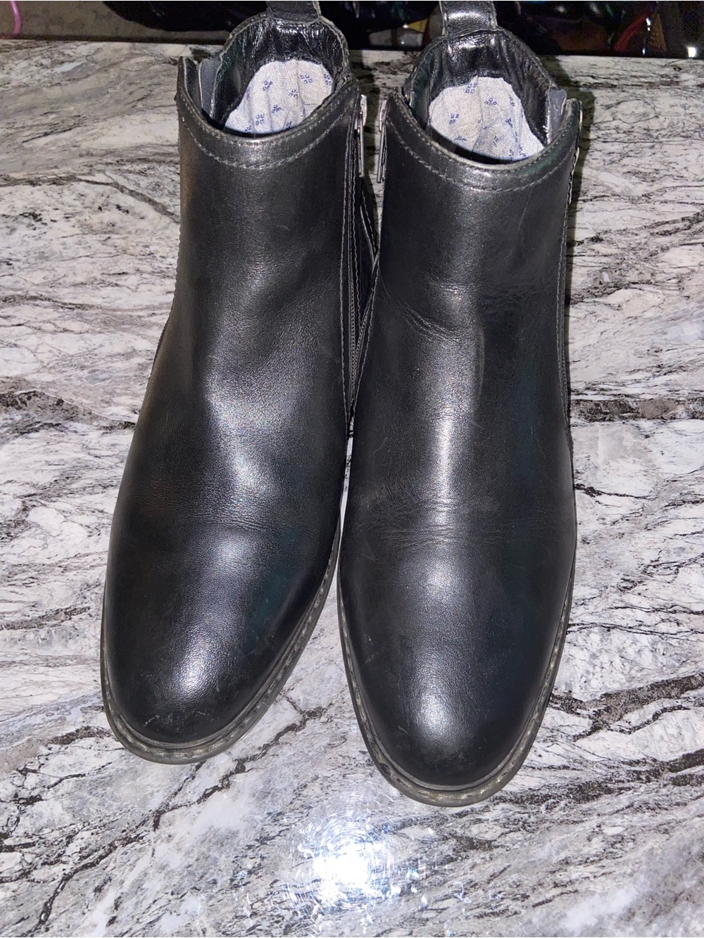 Men's Black Leather Chelsea Boots - Classic Slip-On Ankle Boot
